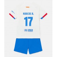 Otroški Nogometni dresi Barcelona Marcos Alonso #17 Gostujoči 2023-24 Kratek Rokav (+ Kratke hlače)